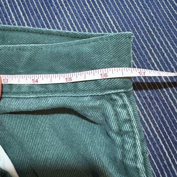 Chic Pants Womens 18 Green High Rise Tapered USA Made Vintage Y2K Classic - Picture 8 of 10
